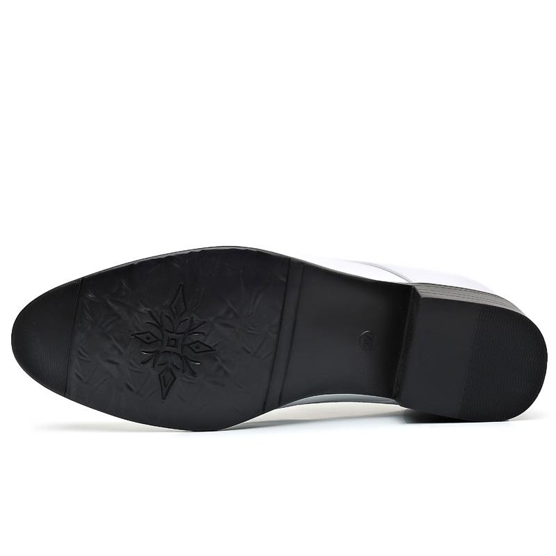 Boty na podpatku pro muže, společenské boty, zvýšené pánské formální boty pro podnikání, mladistvé pánské oblekové svatební oxfordky