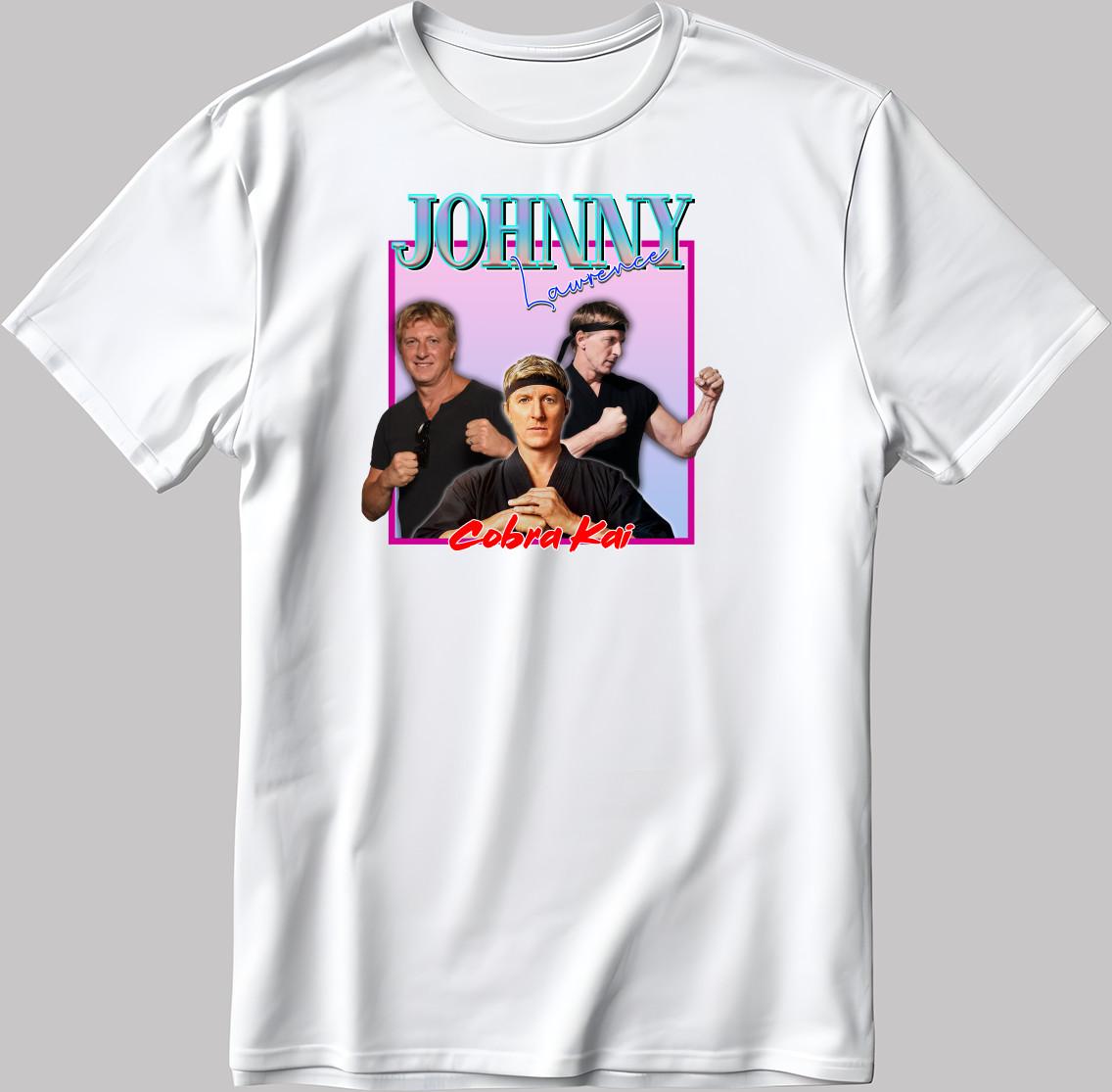Cobra Kai Johnny, Short Sleeve White Black Women - Men T Shirt Mens Womens Tees Top H111 S