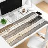 Natural Wood Grain Extended Gaming Mouse Pad Non Slip Desk Surface Rustic Vintage Wooden Texture Art Print For Computer Desktop