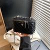 Chain Bucket Bag Women's New Fashion Versatile Casual High-end Messenger Bag Box Small Square Bag