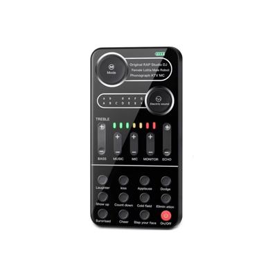 Stimmprozessor, Soundkarte für PC, professionelles intelligentes Soundkartenset mit Rauschunterdrückung, Aufnahmestudio-Ausrüstung, Audiomixer für PC zum Singen