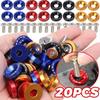 20Pcs Lug Nuts Jdm Car Modification M6 Gasket Concave Screw 1.9Cm Hexagonal Fasteners A Set Screw Fender Bumper Engine Aluminum