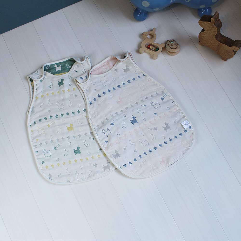 Rody nino Rody Gauze Made in Gauze Sleeper for Babies 6-Layer Sleeper, Japan, 6-Layer (Pink/Navy)