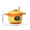 Insulated Bowl Tableware Constant Temperature Feeding for Toddlers Beige