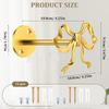 2PCS Decorative Bowknot Shape Curtain Clips Practical Metal Drapery Hook Space Saving S Hook Design for Living Room Bedroom decors