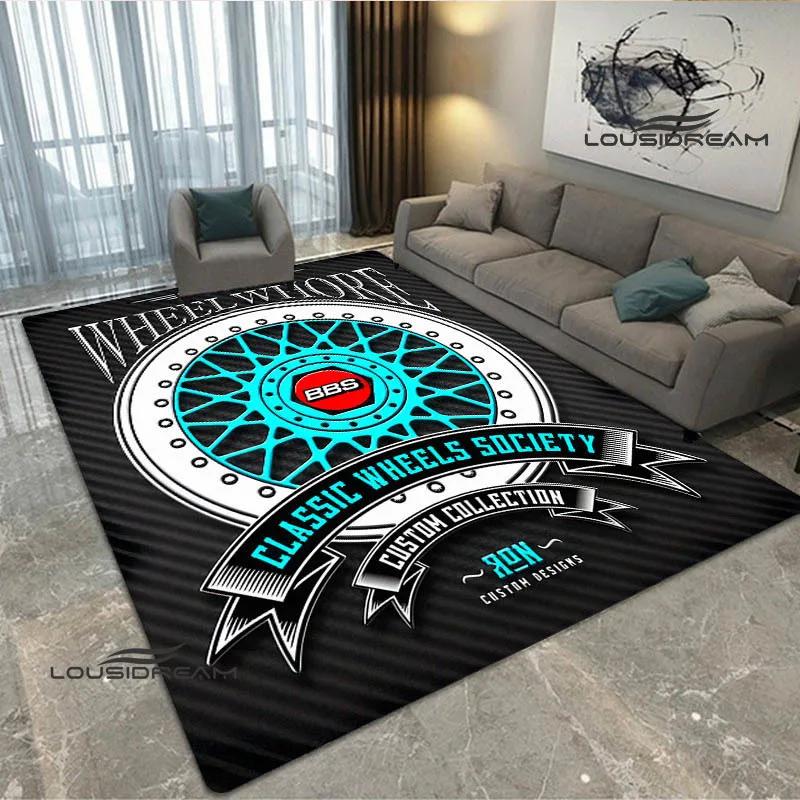 2026 BBS Racer Retro Printed Carpet Non-slip Carpet Bedroom Decoration Living Room Decoration Washroom Floor Mat Birthday Gift