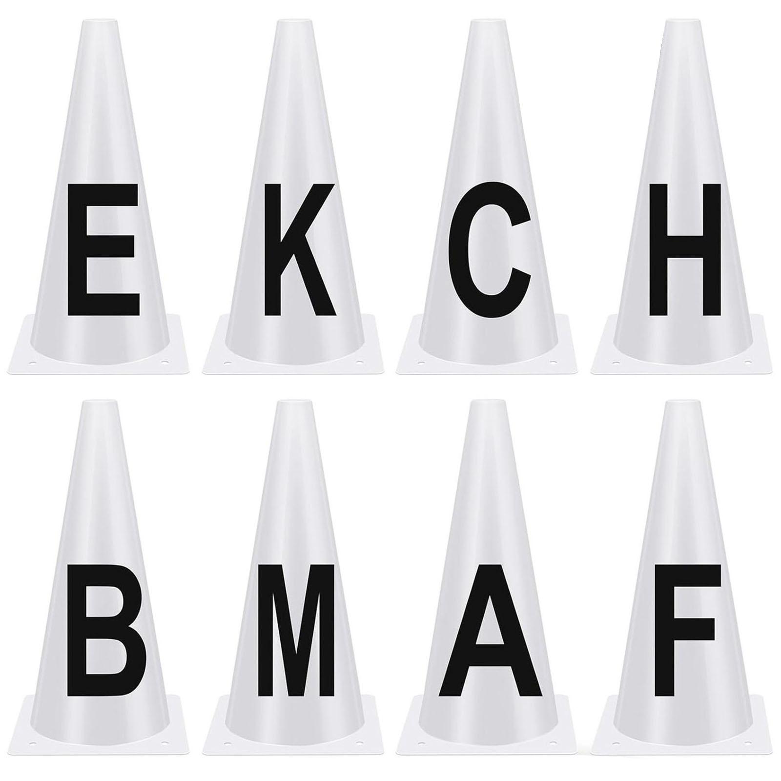 

4/8 шт. Буквы Конусы для выездки Конусы для тренировок конников Портативные конусы для выездки Оборудование для обучения лошадей 1