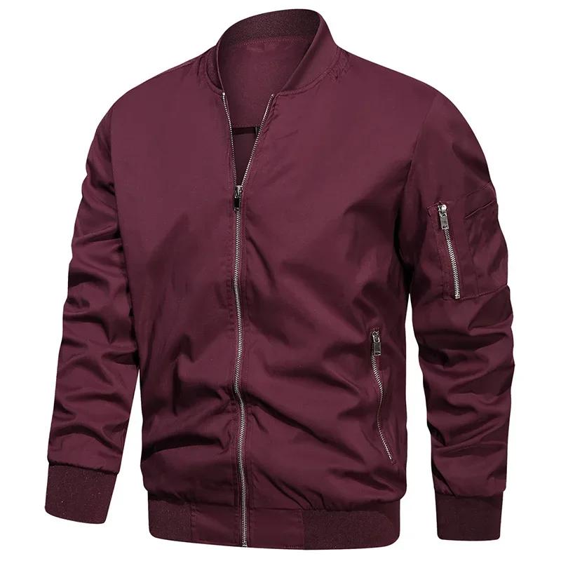 2025 Herren Leichte Baseballjacke Herbst Lässig Pilot Baseballjacke Modische Outdoor-Sport Winddichte Jacke