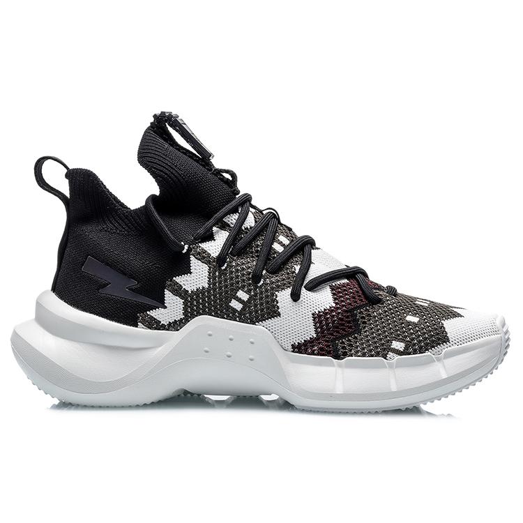 Neil Barrett X Li Ning Essence 2.3 Vintage Basketball Shoes Men's Mid top Black/White AGBQ121-2