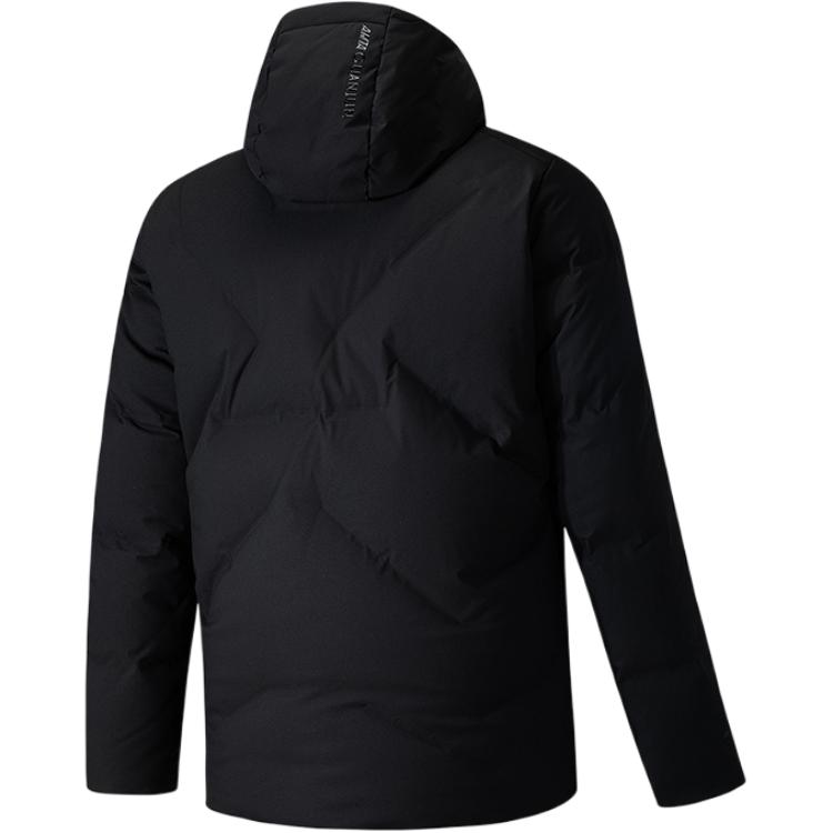 Anta Champion All-Weather Series Hooded Comfortable Simple Casual Solid Color Zipper Down Jacket Men Jacket 152540938-1