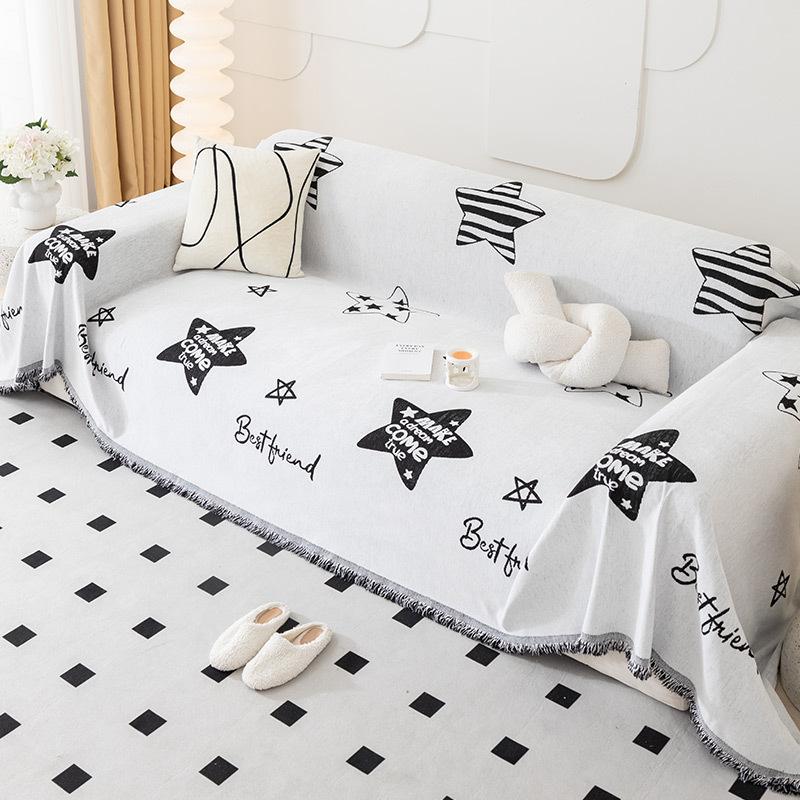 

Простой стиль, скандинавское полотенце для дивана, универсальный универсальный чехол для дивана, ткань, пылезащитный чехол, не царапающееся синельное одеяло, не царапающееся 180*130cm