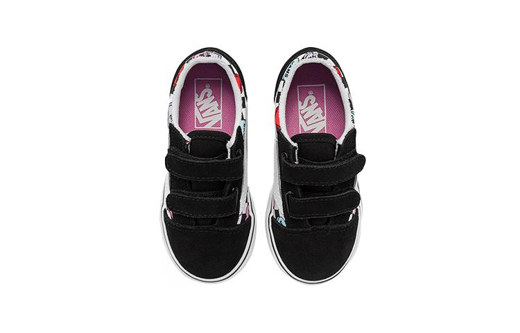 Vans Old Skool Low Top Toddler Shoes Black White Red Infant And Toddler VN000D3YABY
