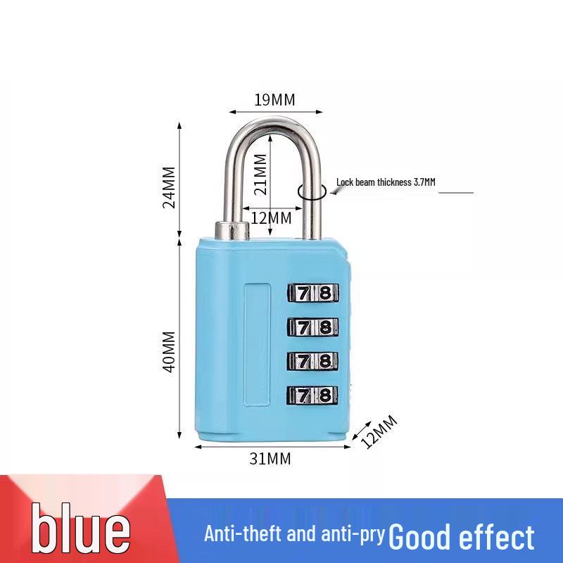 Four-Digit Password Padlock for Gym Cabinets and Dorms