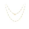 French Light Luxury Necklace Women's Design Sense Round Bead Between Beads Collarbone Neck Chain