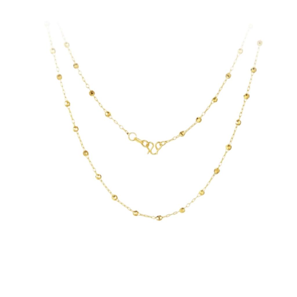French Light Luxury Necklace Women's Design Sense Round Bead Between Beads Collarbone Neck Chain