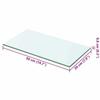 Maison Exclusive - Panneaux d'étagère 2 pcs Verre Transparent 50 x 20 cm