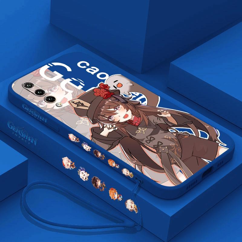 Genshin Impact Nahida HUTAO Für Huawei Y9S Y9A Y9 Y6 Nova Y70 9 8 P50 P40 P30 P20 Pro Lite E 5G Flüssigkeit Links Seil Telefon Fall