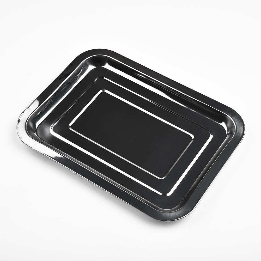 Stainless Steel Rectangle Baking Pan Trays Toaster Oven Cake Bread Kitchenware