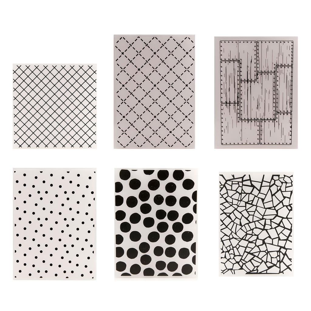 Grid Dot Embossing Stencils Paper Craft Embossing Folder DIY Scrapbooking Templates for Christmas Card Making Album