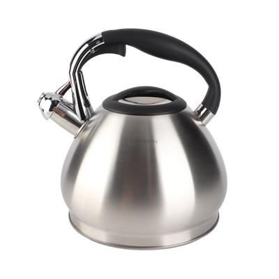 Whistling Tea Kettle Fast Heating Large Capacity 304 Stainless Steel Whistling Kettle with