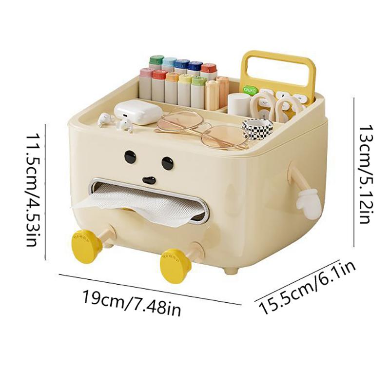 Paper Towel Box Household Living Room Luxury Bedroom Bedside Remote Control Multi-Function Desktop Organizer Box