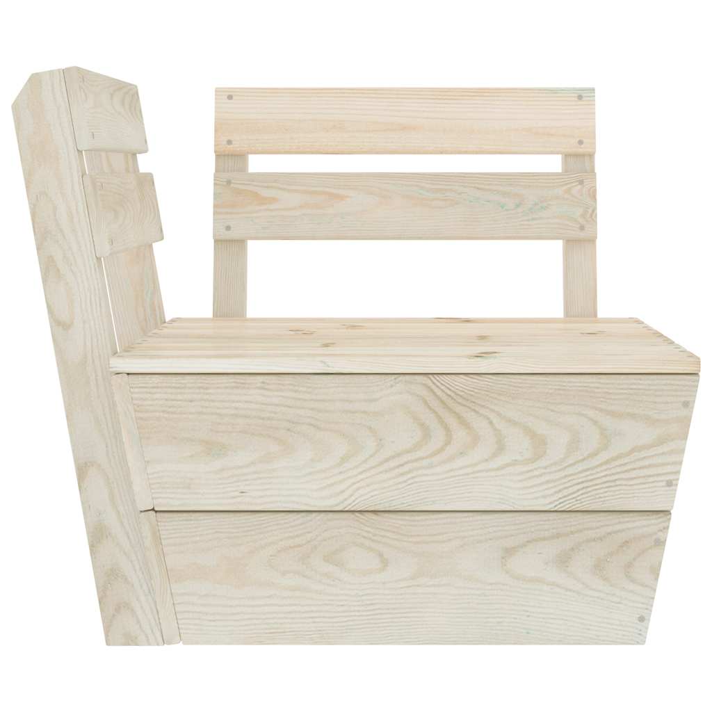 Modular Pallet Sofa Corner Unit Impregnated Spruce Wood