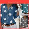 Floral Print Shirt With Cotton Blended Fabric For Casual Office Wear