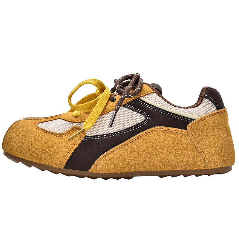New Hot Spring New Versatile Casual Shoes Women's Retro Flat-bottomed Sneakers 1239