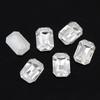 Octagonal Long Gem Crystal Glass Rhinestone for Clothing, Shoes, Phone Stickers, DIY Jewelry Accessories