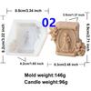 Mini Crucifix Jesus Virgin Angel Candle Silicone Mold DIY Saints Statue Candle Resin Plaster Craft Mold Church Home Decoration
