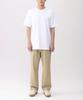 BASIC HOUSE Uni Layered Round Short Sleeve T-Shirt Standard Length White (+4Cm) Lats0114