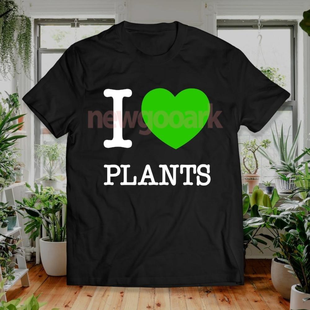 

Plant Love Retro T Shirt NYC Plant Lovers I Heart Plant Graphic T Shirts Woman Man Cotton Shortsleev Creative Aesthetic Tees 4XL