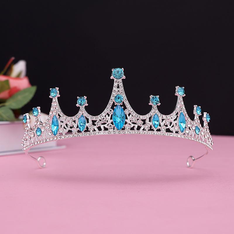 Black Baroque Crown Tiara Bride Eighteen Female Bar Mitzvah Birthday Princess Crown