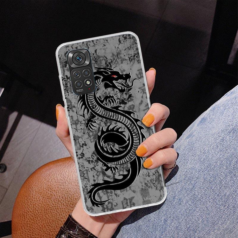 Asian Dragons Animal Tattoo Phnoe Case for Phnoe Case for Xiaomi Redmi Note 15 14 14S 13 Pro Plus 12 12S 11S 11E 10S 10 11T 5G U