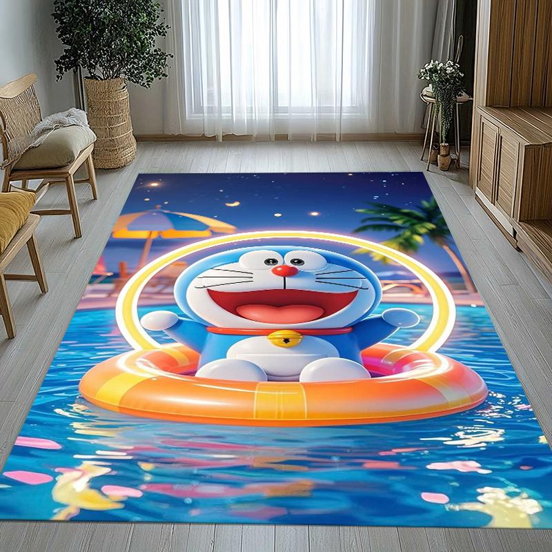 Dream Doraemon Cartoon Living Room Non-Slip Area Rug Soft Carpet for Bedroom Kids Playroom Sofa,Home Decor Doormat Gift