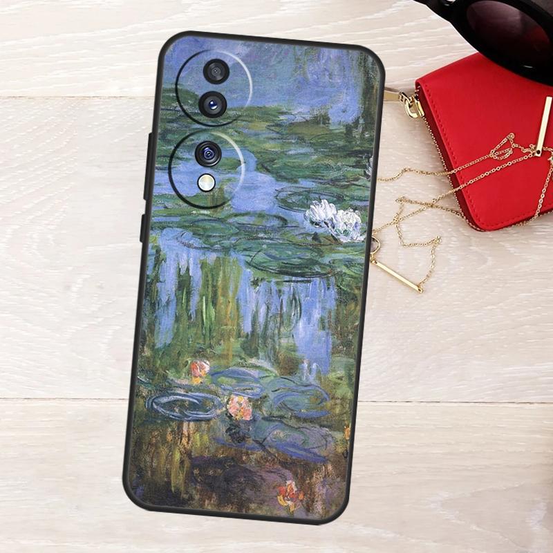 Claude Monet Case For Honor Magic 6 Pro Magic 5 Lite 50 70 90 X6 X7 X8 X9 X8b X9b X6a X7a X8a X9a Cover