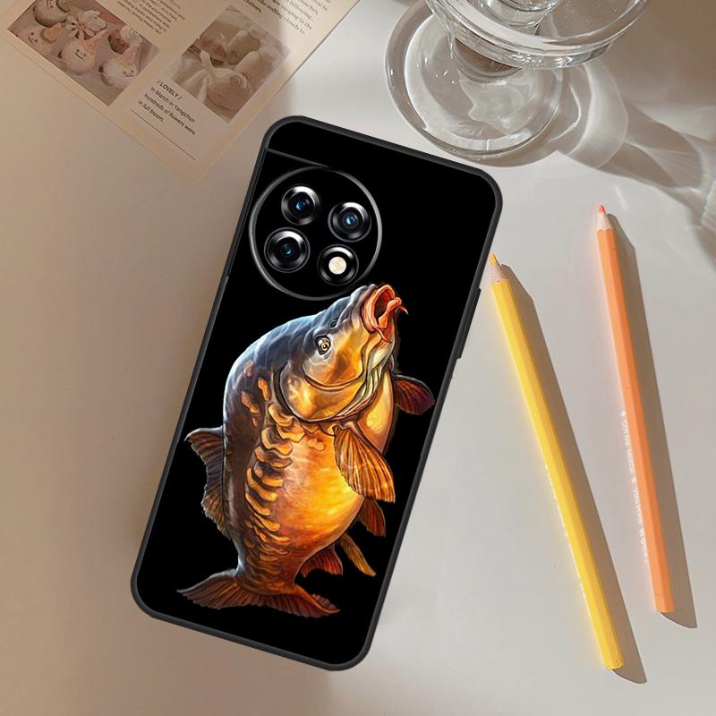 Carp Fishing Funda For OnePlus 13 13R 12 R 11 9 10 Pro 8T 9RT 10T OnePlus Nord 4 CE 2 3 Lite N20 N30 Case