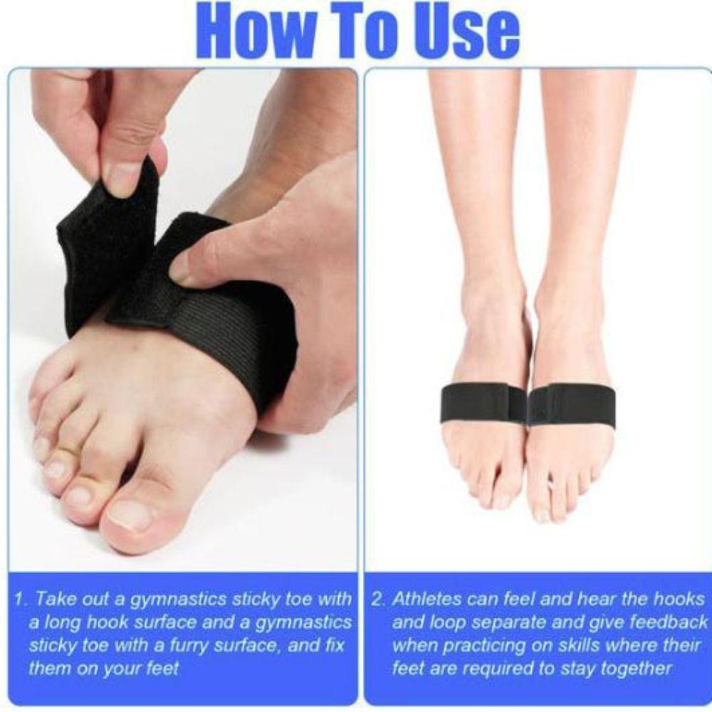 Elastic Gymnastics Tumbling Trainer Sticky Feet Together Dance Practice Foot Cheerleading