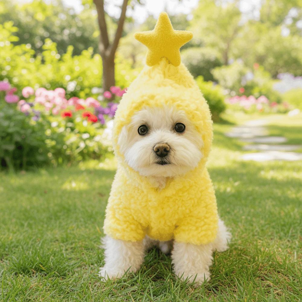 Soft Puppy Jumpsuit Costume Warm Fleece Dog Pajamas Pet Costume Outfit Winter Dog Hoodie Indoor