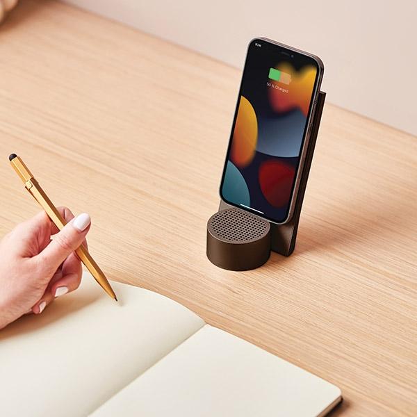 Lexon City Energy Pro 10W Induction Charger with Bluetooth Speaker Brown/Bronze LD145BZ