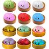 12 Estilos Realistas de Bolinho Gigante de Apertar com Cesto de Bambu Bola de Massa Macia Brinquedo Anti-Stress Fidget Engraçado Criativo Presente