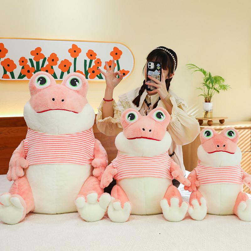 Adorable Plush Frog Toy Soft And Cuddly Stuffed Animal For Kids And Girls