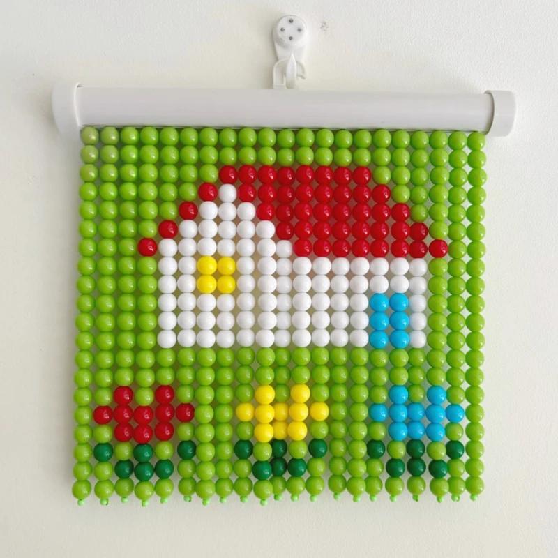 Cartoon Panda Hanging Beads Ornaments Handmade Cat Crafts Wall Art for Girls Room Decor Creative Wall Decoration Trendy 2025