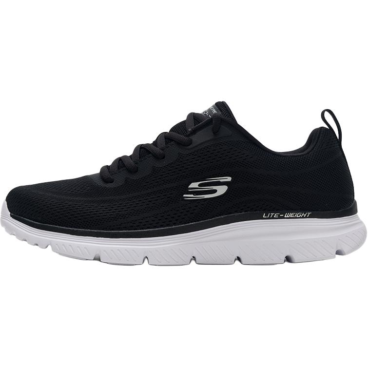 Skechers Memory Foam Comfortable Versatile Simple Shock Absorbing Non-Slip Wear-Resistant Breathable Lightweight Low-Top Casual Shoes 8790345-BKW 39.5