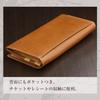 [Abies] Japanese-Made Tochigi Leather Long Wallet Green H 9cm x W 18.8cm x D 2.5cm