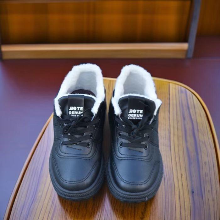 Men's cotton shoes winter warm velvet non-slip men's casual high-top cotton shoes the elderly cotton shoes men's elderly leather cotton shoes