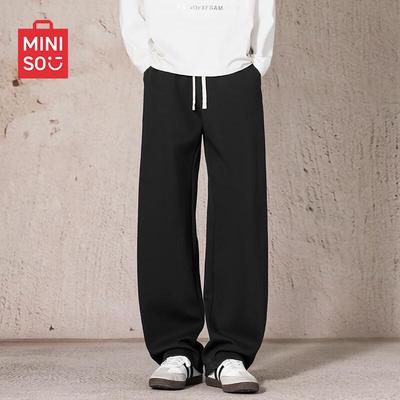 Men's Heavy Cotton Straight-Leg Casual Pants