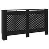 Black Radiator Cover - VIDAXL - 152x19x81 Cm - MDF - Storage Space for Books and Ornaments