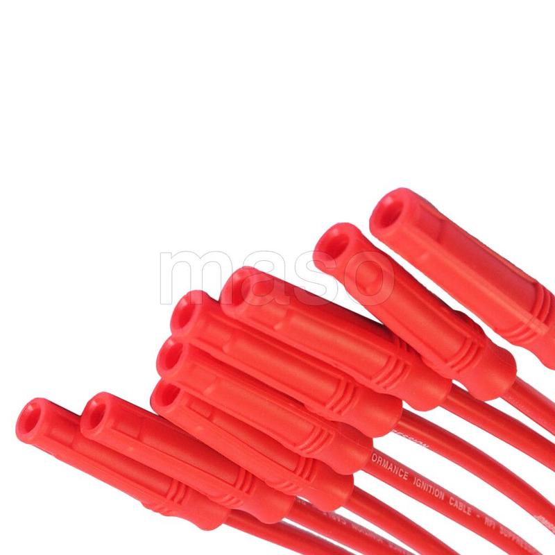 8pcs Ignition Spark Plug Wire Kit Set Cable 32819 for Chevrolet Silverado Tahoe Suburban,for GMC Sierra Yukon 10.5mm