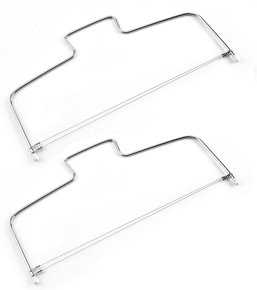 Double Wire Adjustable Cakes Cutter Stainless Steel Cupcakes Levelers Fondant Leveling Layer Slicer Baking Decorating Tool